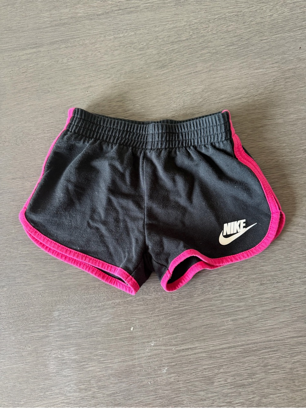 Nike Black Shorts with Hot Pink Trim